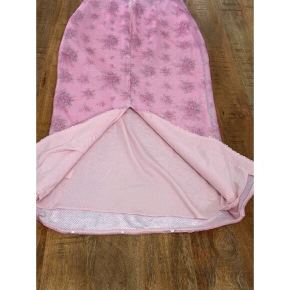 LoveShackFancy Stasia Sequin Dress Sz 2 Love Shack Fancy Flamenco Pink Ethereal - Picture 6 of 16